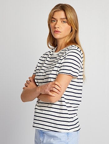 T-shirt em jersey estampado