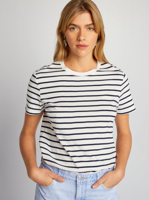 T-shirt em jersey estampado - Kiabi