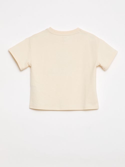 T-shirt em jersey estampado de mangas curtas - Kiabi