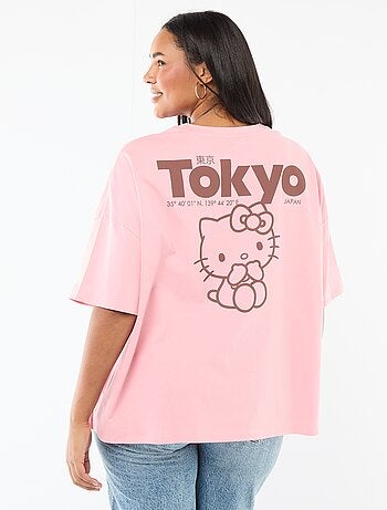 T-shirt em jersey 'Hello Kitty'