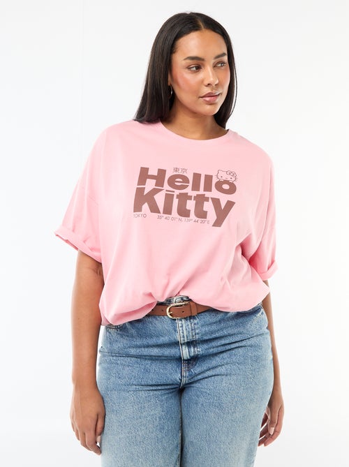 T-shirt em jersey 'Hello Kitty' - Kiabi