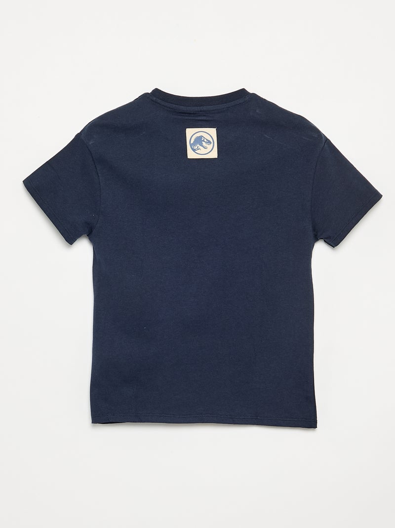 T-shirt em jersey 'Jurassic World' de manga curta Azul - Kiabi