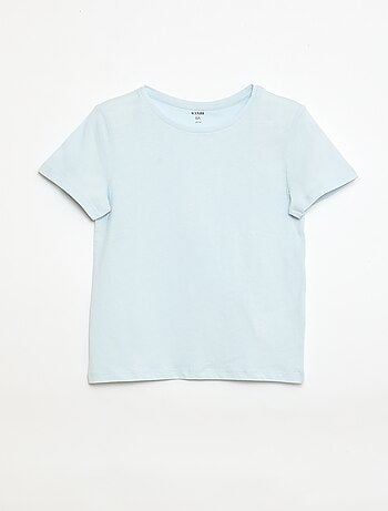 T-shirt em jersey liso