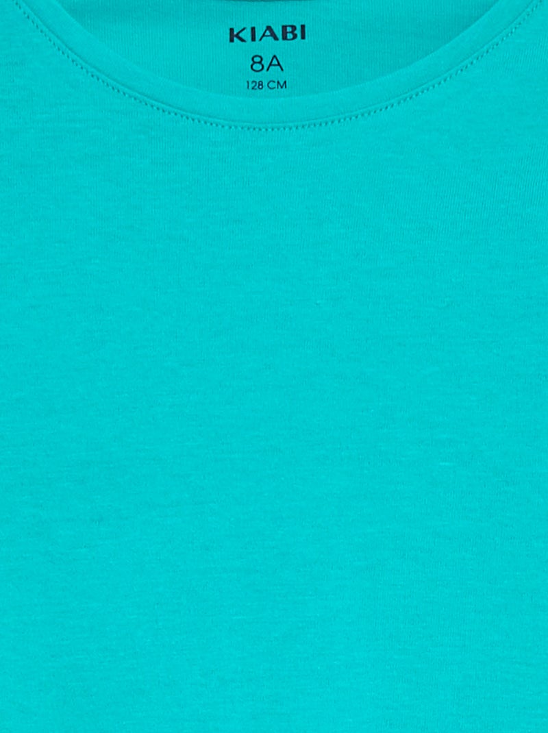 T-shirt em jersey lisa VERDE - Kiabi