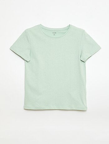 T-shirt em jersey liso