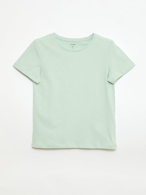 T-shirt em jersey lisa - Kiabi