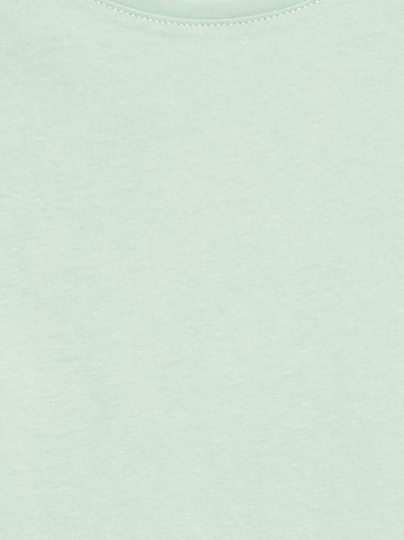 T-shirt em jersey lisa Verde - Kiabi