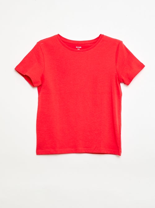 T-shirt em jersey lisa - Kiabi