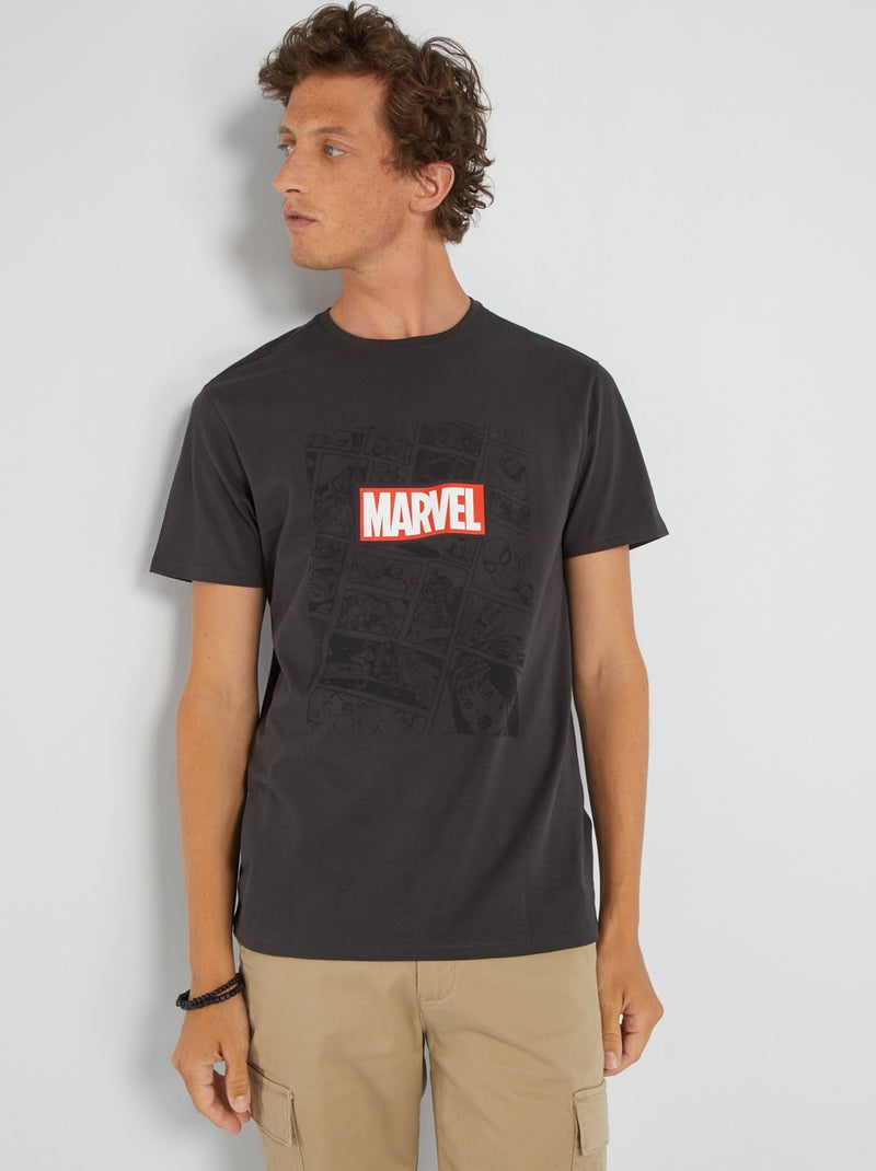 T-shirt em jersey 'Marvel' PRETO - Kiabi
