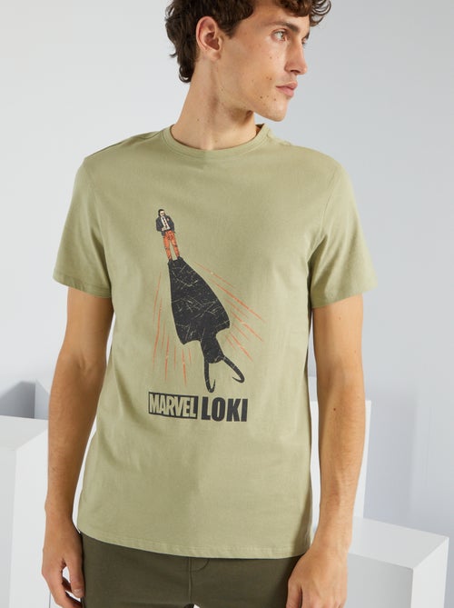 T-shirt em jersey 'Marvel' - Kiabi