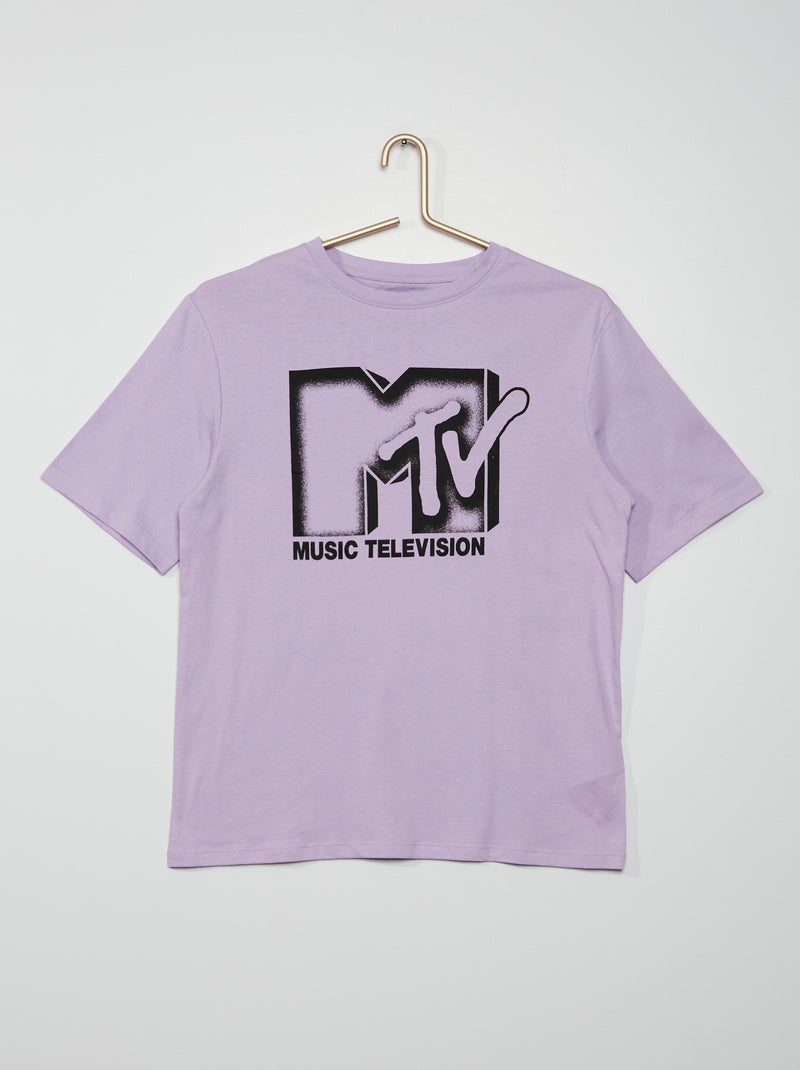 T-shirt em jersey 'MTV' VIOLETA - Kiabi