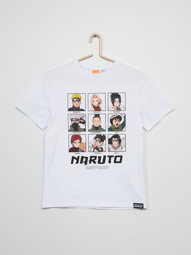 T-shirt em jersey 'Naruto' Branco - Kiabi