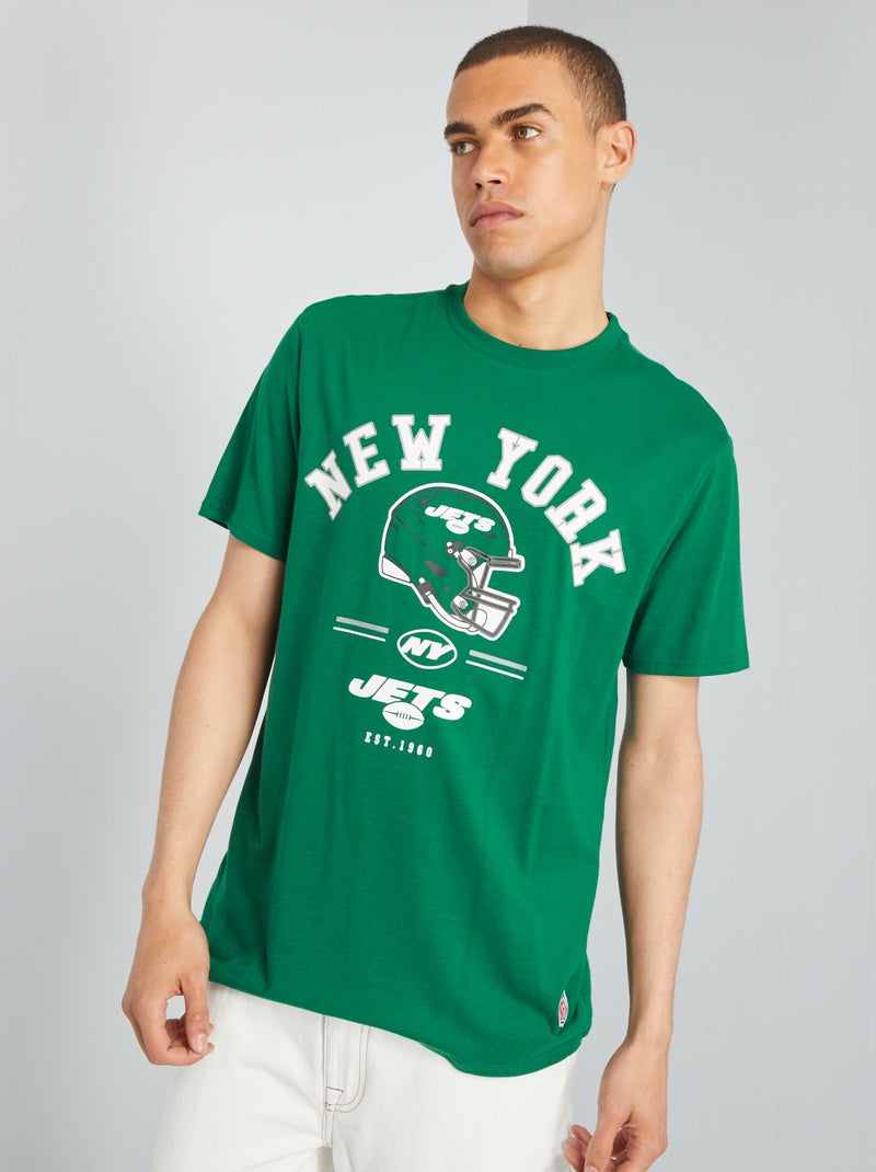 T-shirt em jersey 'NFL' VERDE - Kiabi