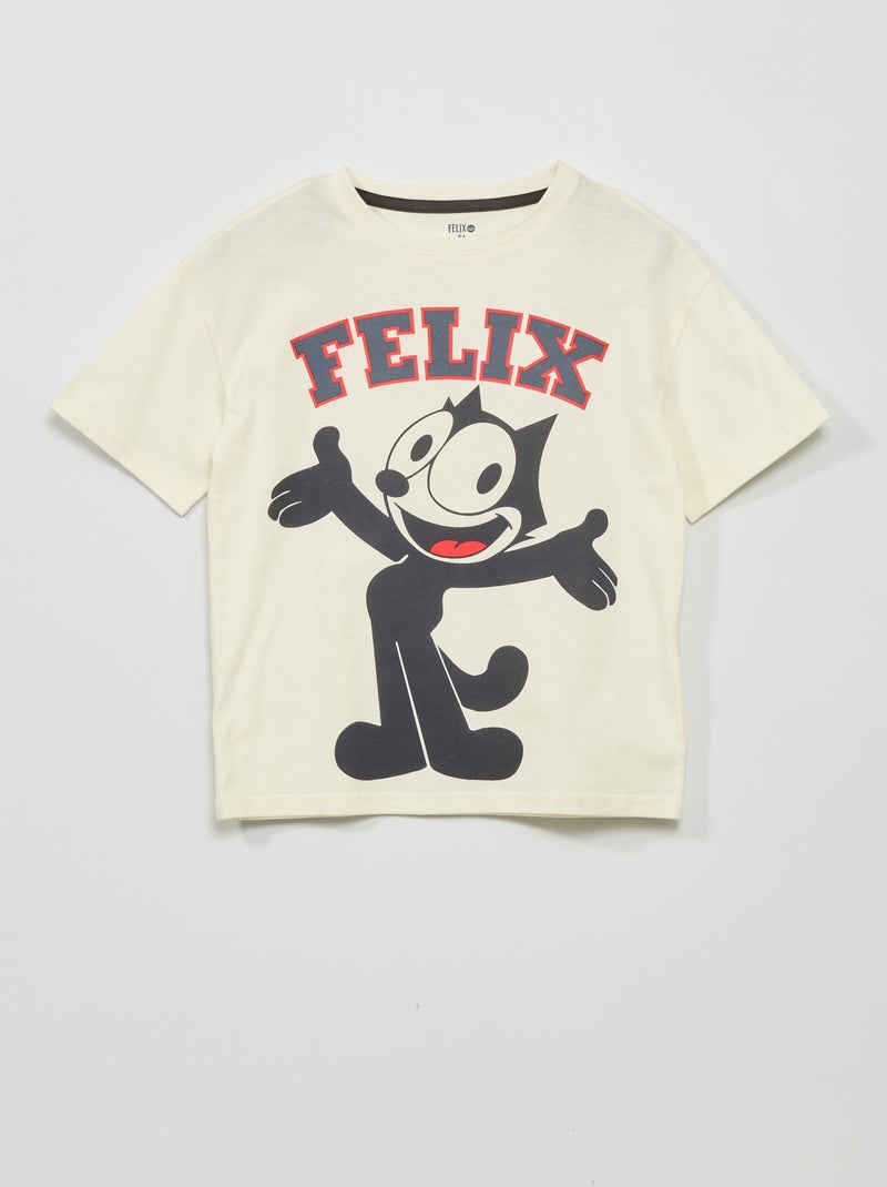 T-shirt em jersey 'O Gato Félix' BEGE - Kiabi