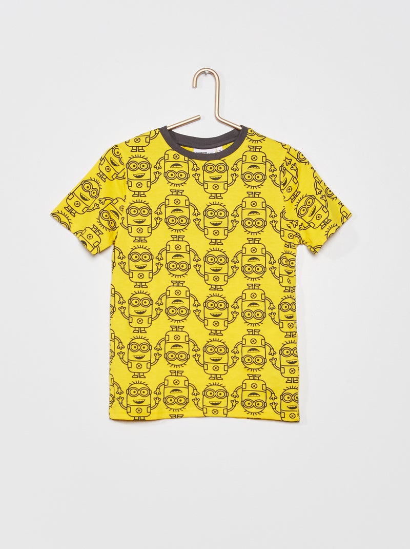 T-shirt em jersey 'Os Mínimos' AMARELO - Kiabi