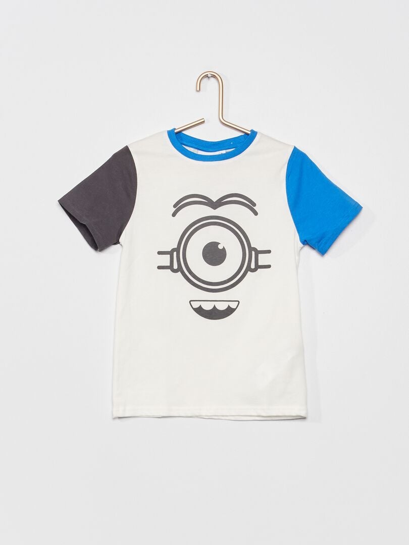 T-shirt em jersey 'Os Mínimos' BRANCO - Kiabi