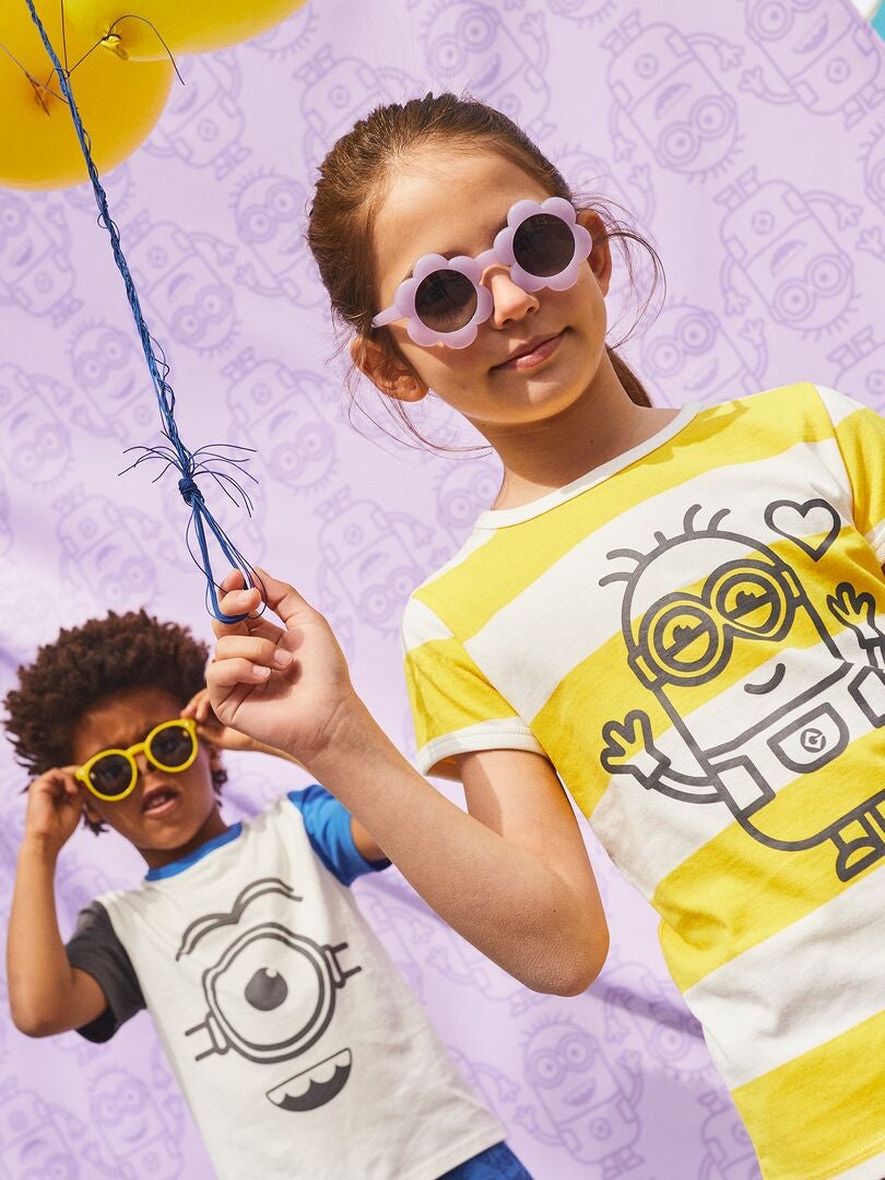 T-shirt em jersey 'Os Mínimos' BRANCO - Kiabi