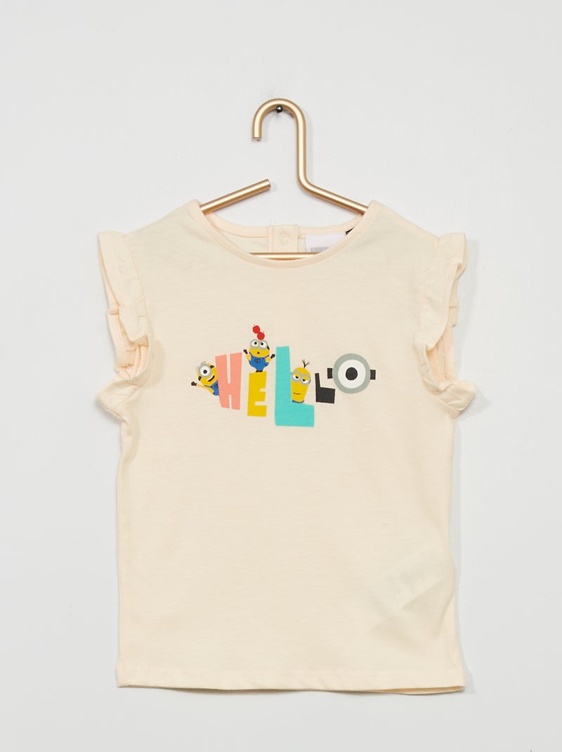 T-shirt em jersey 'Os Mínimos' ROSA - Kiabi