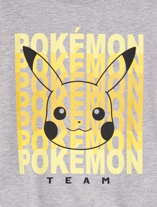 Sweatshirt em moletão 'Pokemon' 'Pikachu' - CINZA - Kiabi - 16.00€