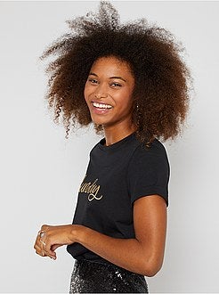 T-shirt em jersey - Kiabi