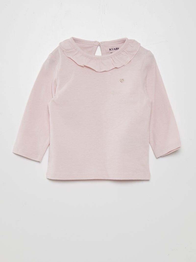 T-shirt em jersey ROSA - Kiabi