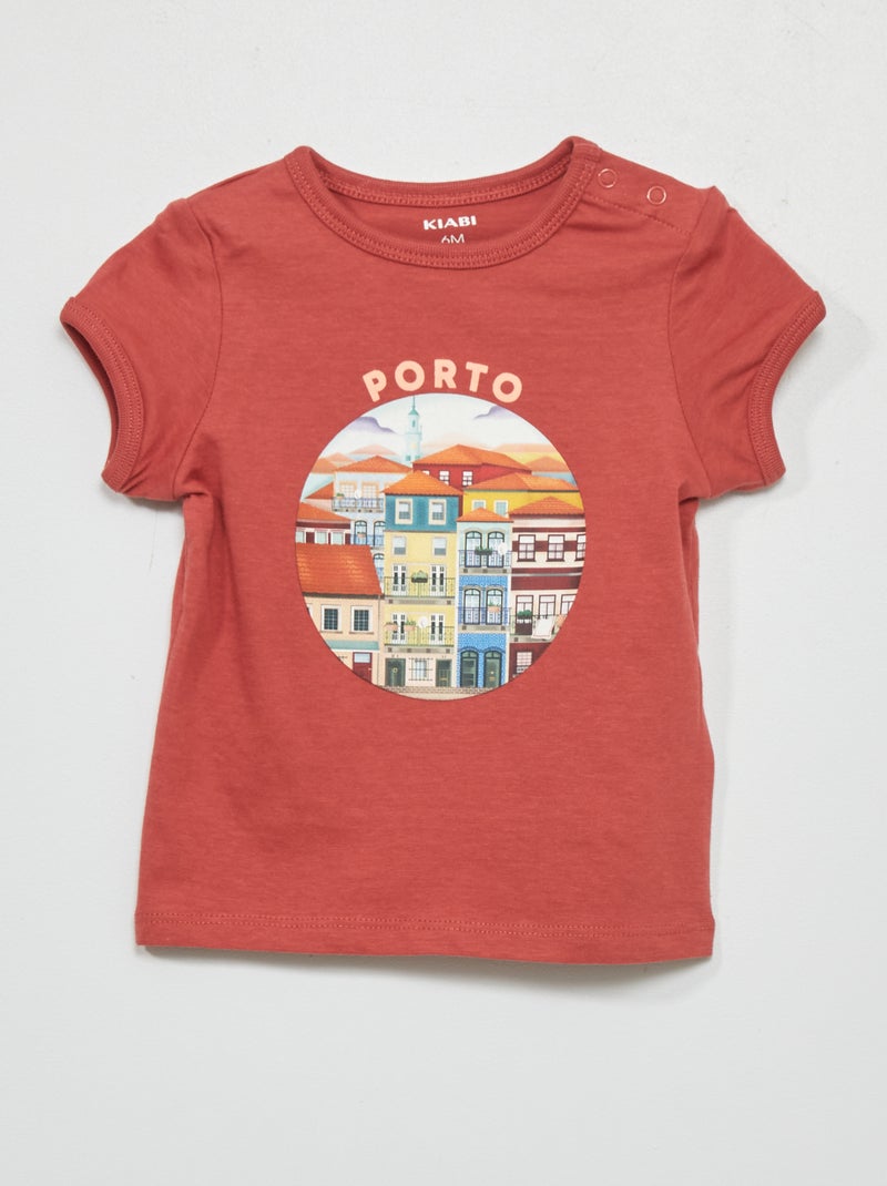 T-shirt em jersey ROXO - Kiabi