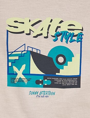 T-shirt em jersey 'Skate'