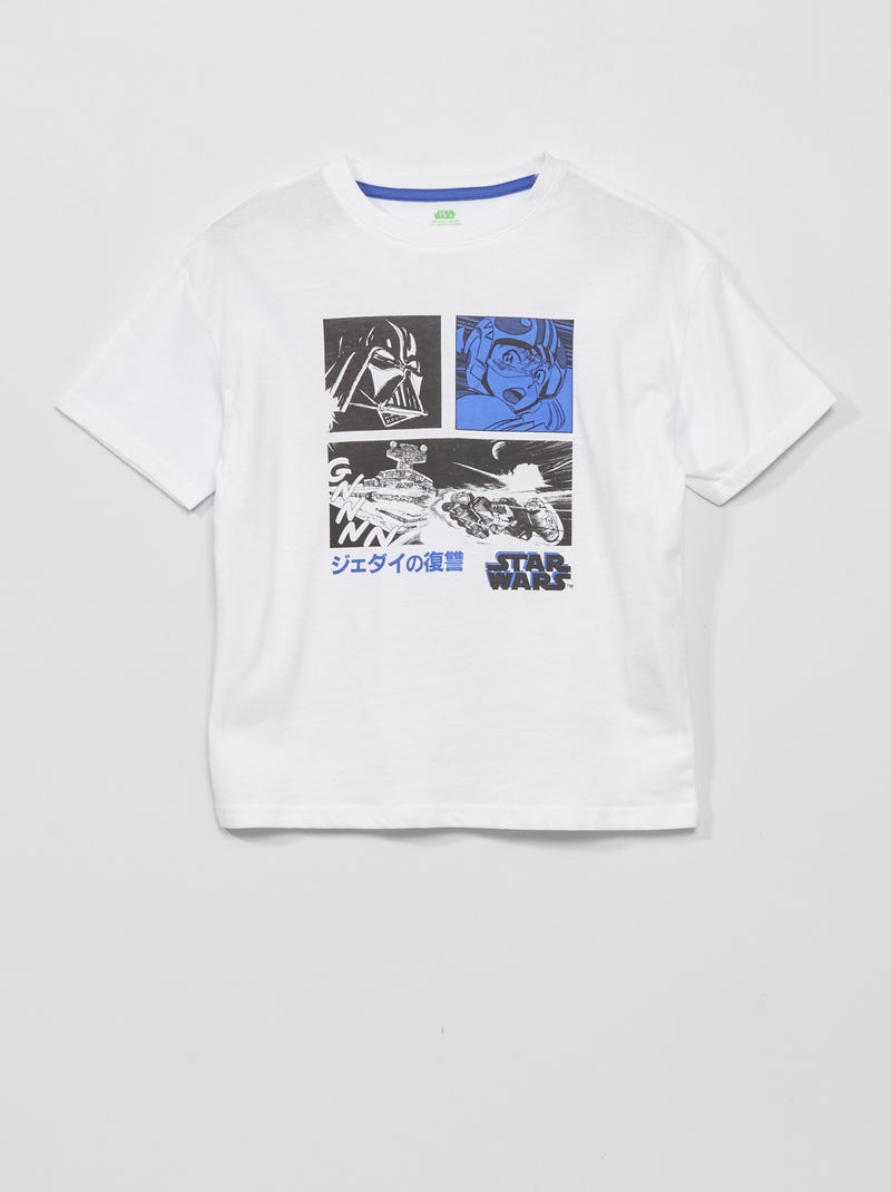 T-shirt em jersey 'Star Wars' BRANCO - Kiabi