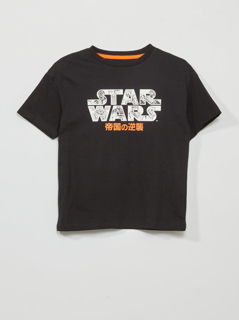T-shirt em jersey 'Star Wars' PRETO - Kiabi