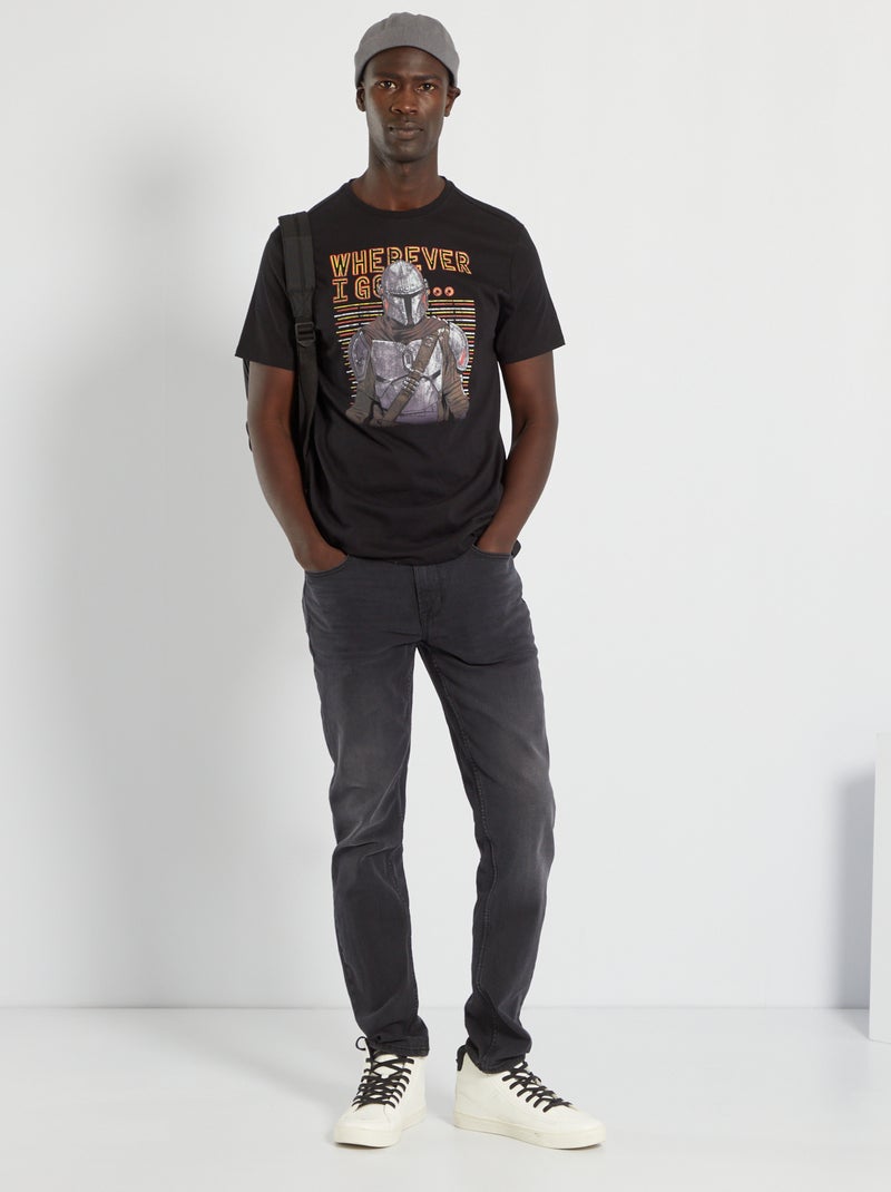 T-shirt em jersey 'The Mandalorian' PRETO - Kiabi