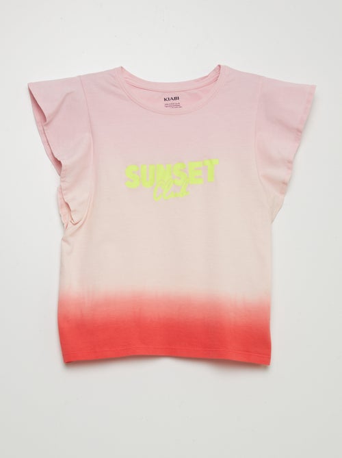 T-shirt em jersey tie and dye - Kiabi