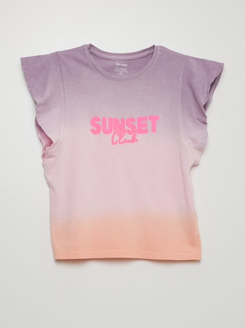 T-shirt em jersey tie and dye - Kiabi