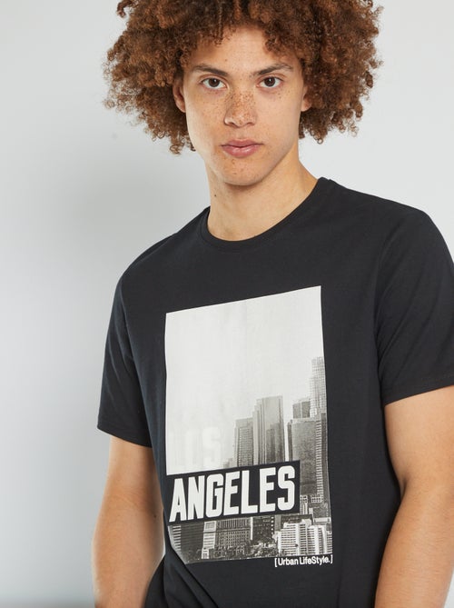 T-shirt em jersey 'Tokyo' - Kiabi