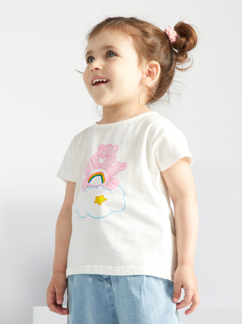 T-shirt em jersey 'Ursinhos Carinhosos' BRANCO - Kiabi
