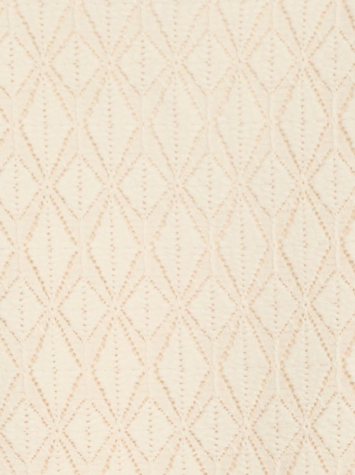 T-shirt em malha ajurada - Kiabi