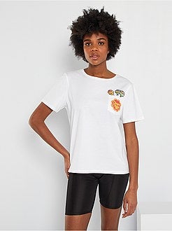 T-shirt em malha 'Chupa Chups' - Kiabi