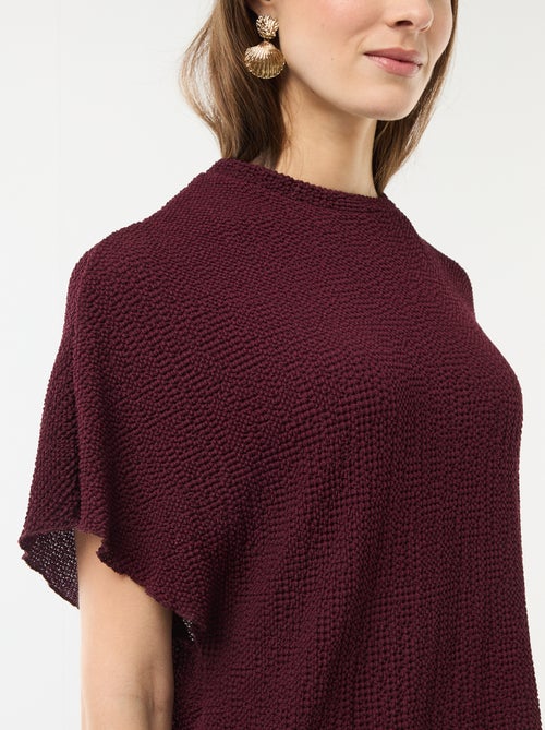 T-shirt em malha com base assimétrica - Kiabi