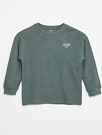 T-shirt em malha com bordado