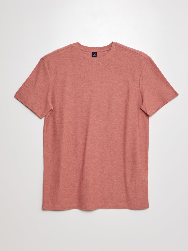 T-shirt em malha de fantasia ROSA - Kiabi