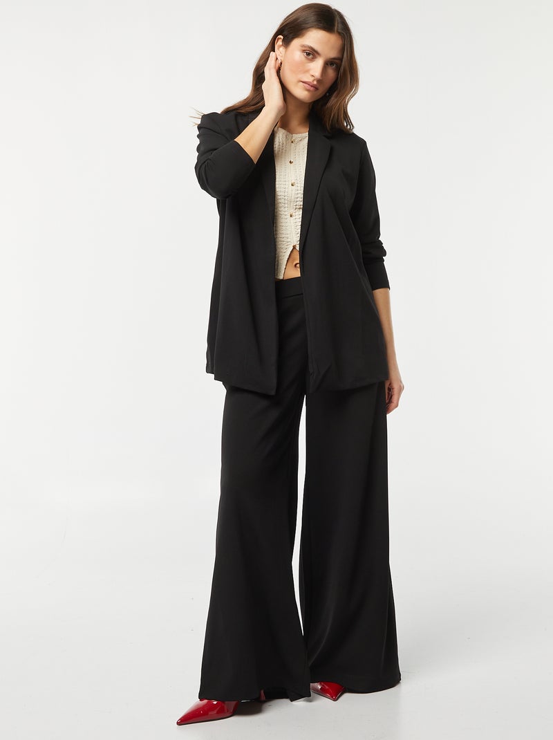 T-shirt em malha gofrada bege - Kiabi