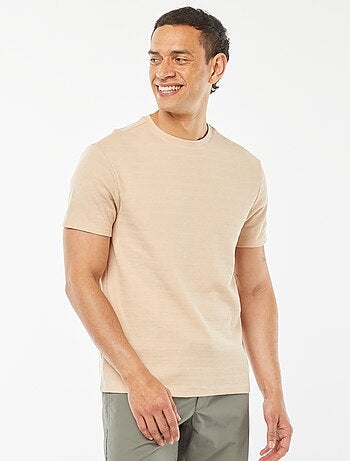 T-shirt em malha jacquard gráfica