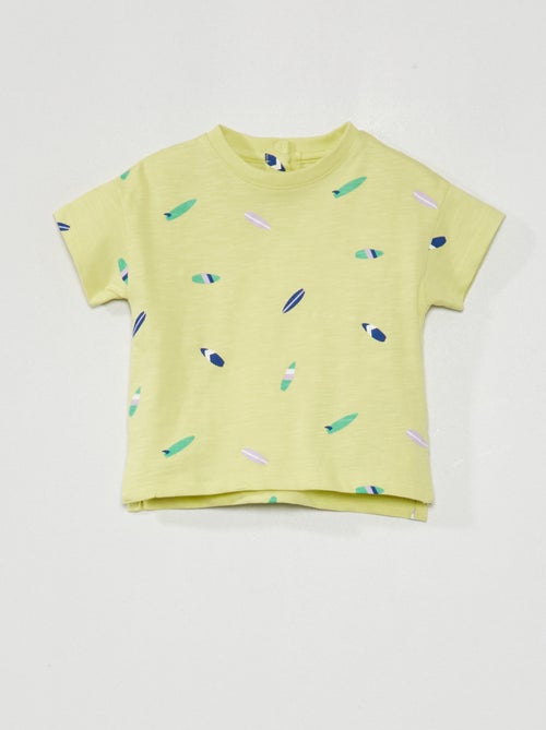 T-shirt em malha jersey - Kiabi