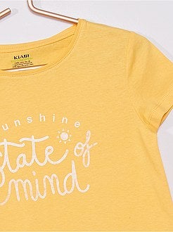 T-shirt em malha jersey - Kiabi