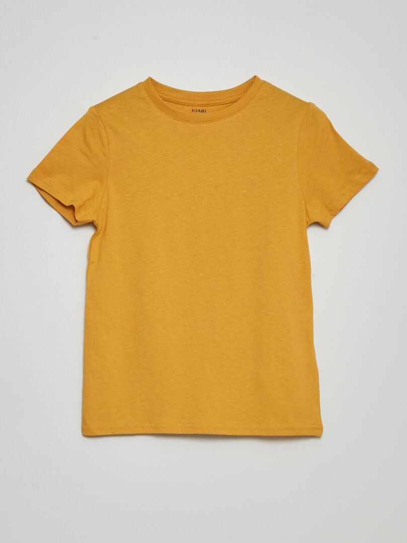 T-shirt em malha jersey AMARELO - Kiabi