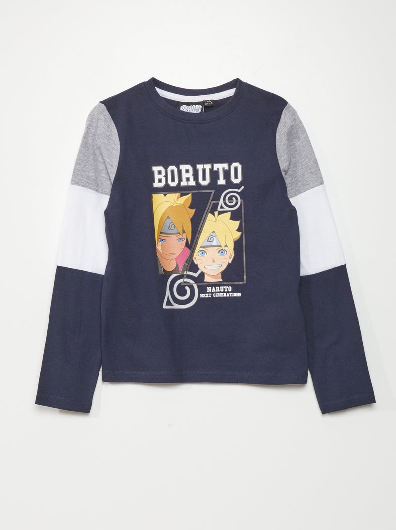 T-shirt em malha jersey AZUL - Kiabi