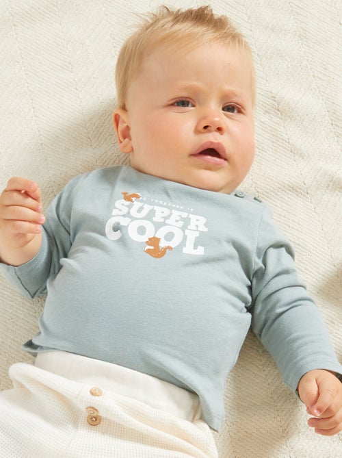 T-shirt em malha jersey - Kiabi