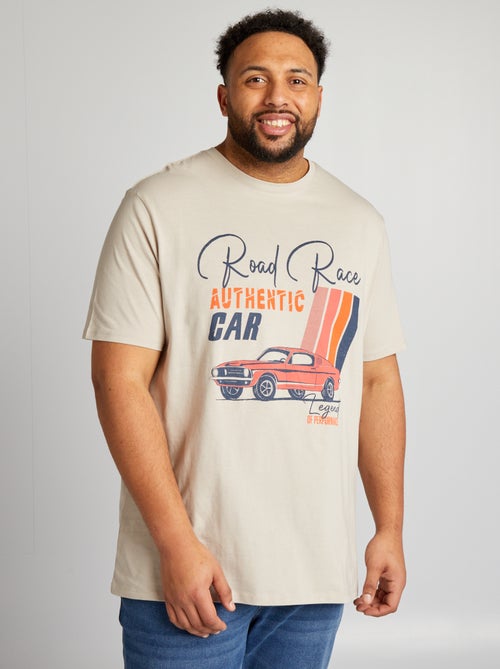 T-shirt em malha jersey - Kiabi