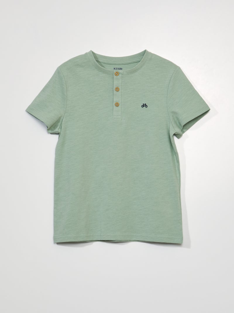 T-shirt em malha jersey BRANCO - Kiabi