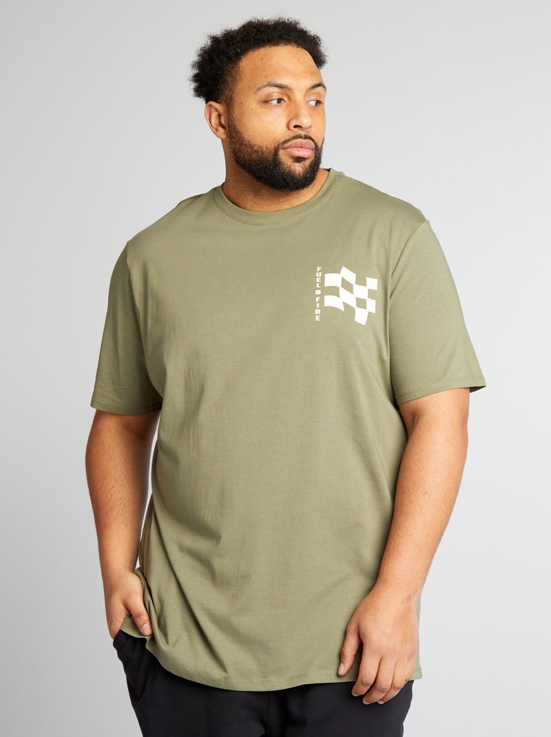 T-shirt em malha jersey CAQUI - Kiabi