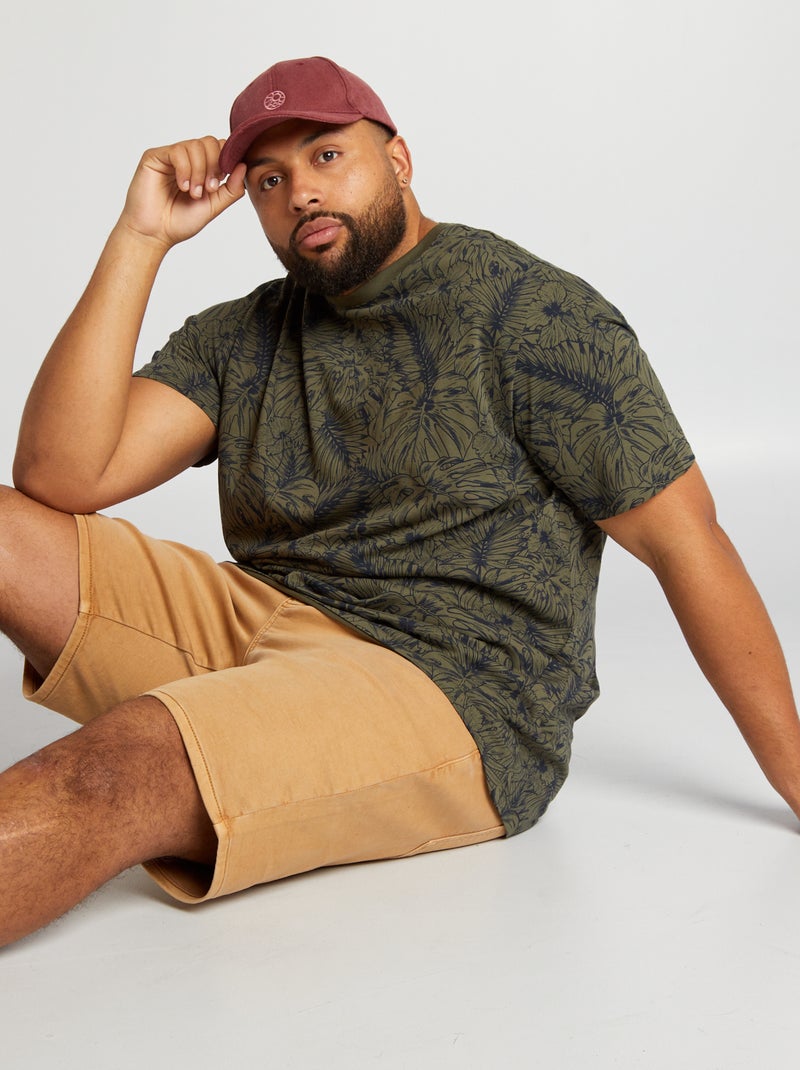 T-shirt em malha jersey CAQUI - Kiabi